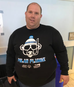 CS client Chris participated in a polar plunge in New Bedford to raise money for the Special Olympics.
