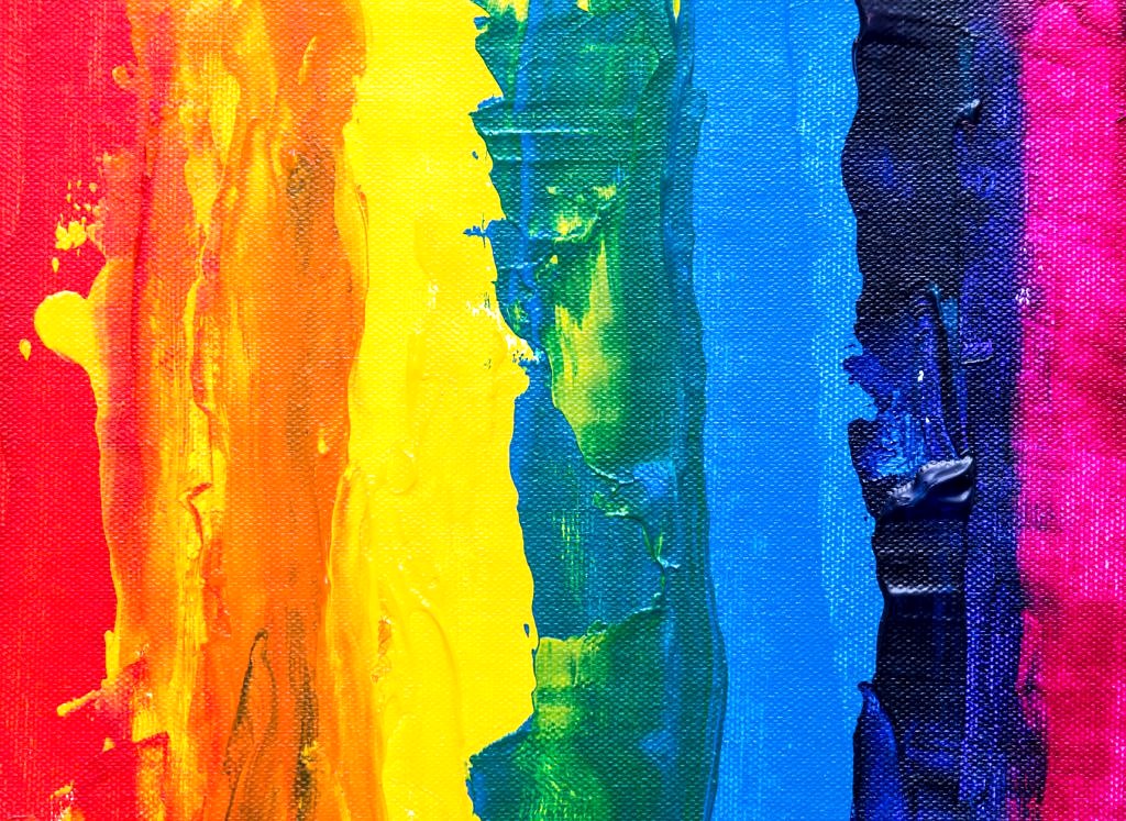 Painting of a rainbow